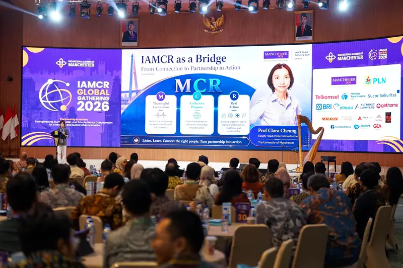 Professor Clara Cheung on the main screen during the plenary